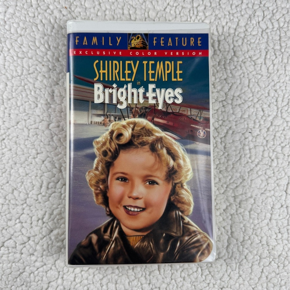 Bright Eyes VHS Shirley Temple Exclusive Color Version Fox‎ Video Family Feature